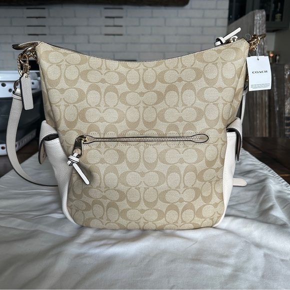 Coach Tan and Cream Pennie Shoulder Bag - Picture 2 of 10